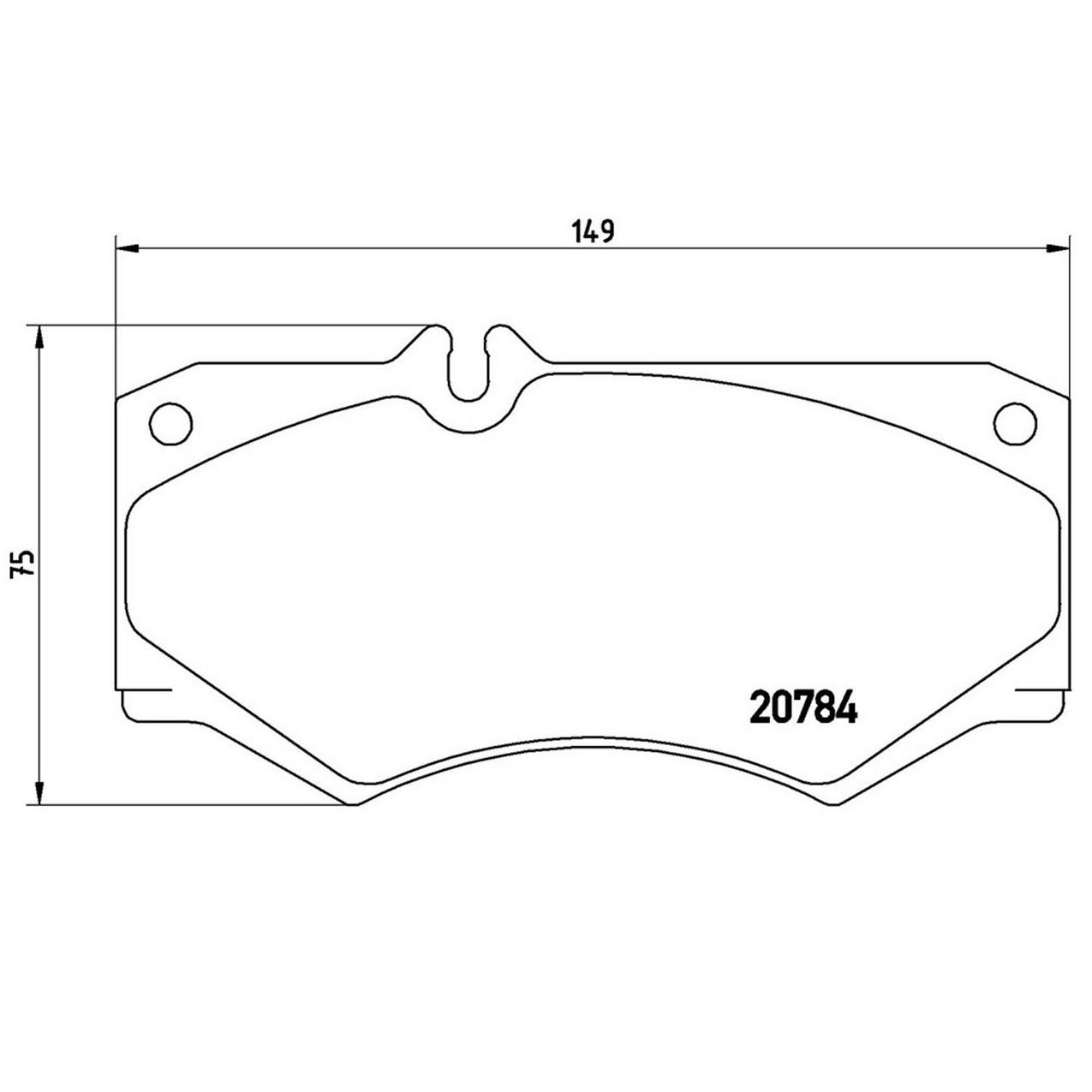 Mercedes Disc Brake Pad Set - Front (Low-Met) 6014208720 Brembo