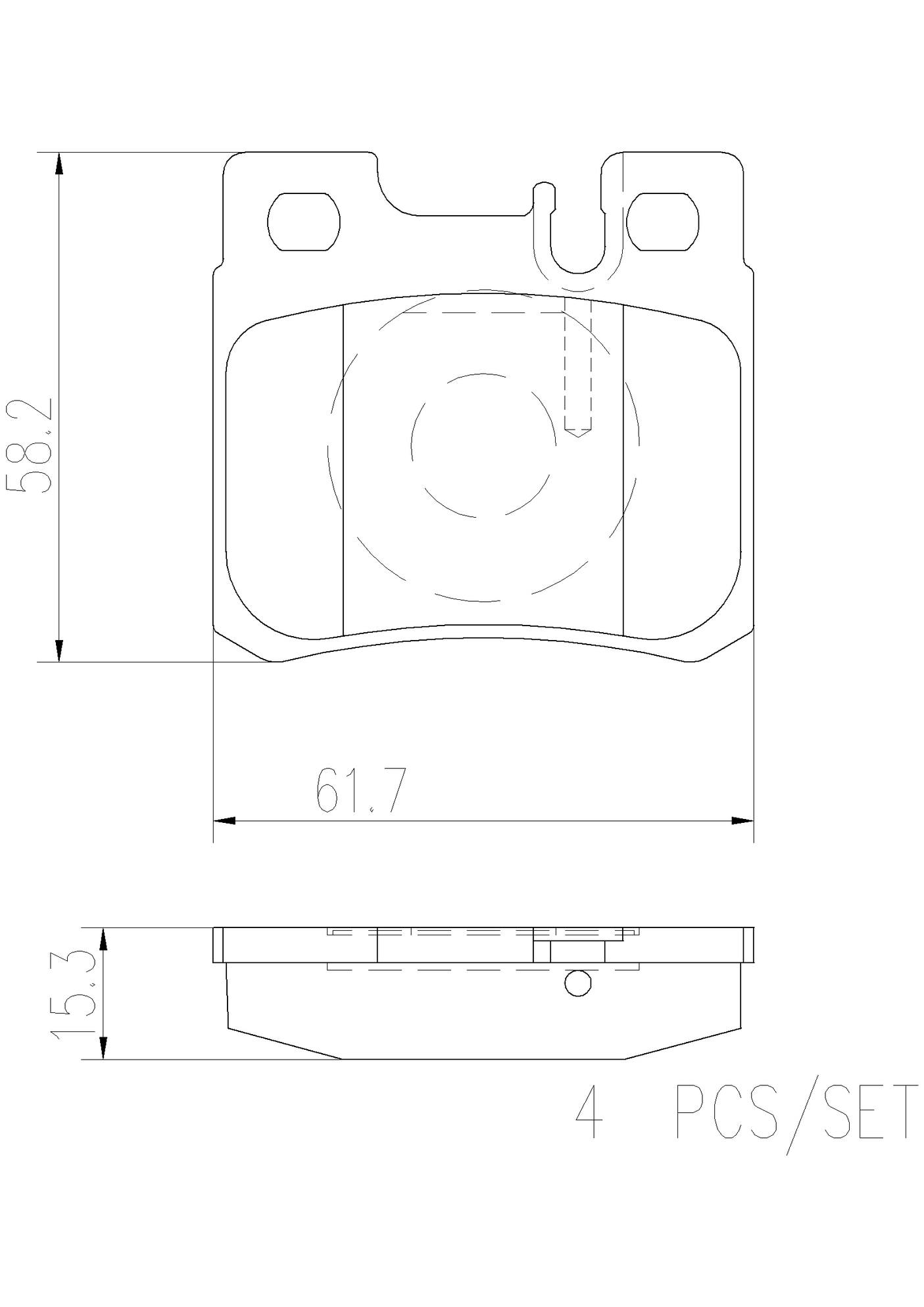 Mercedes Disc Brake Pad and Rotor Kit - Rear (278mm) (Ceramic) Brembo