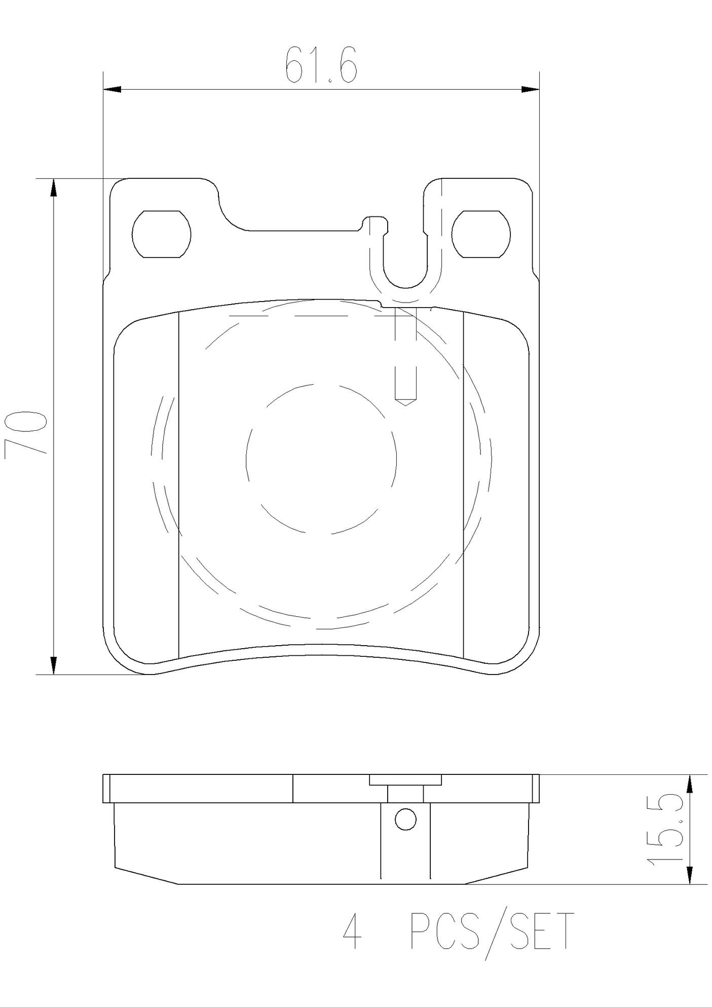 Mercedes Disc Brake Pad and Rotor Kit - Rear (290mm) (Ceramic) Brembo