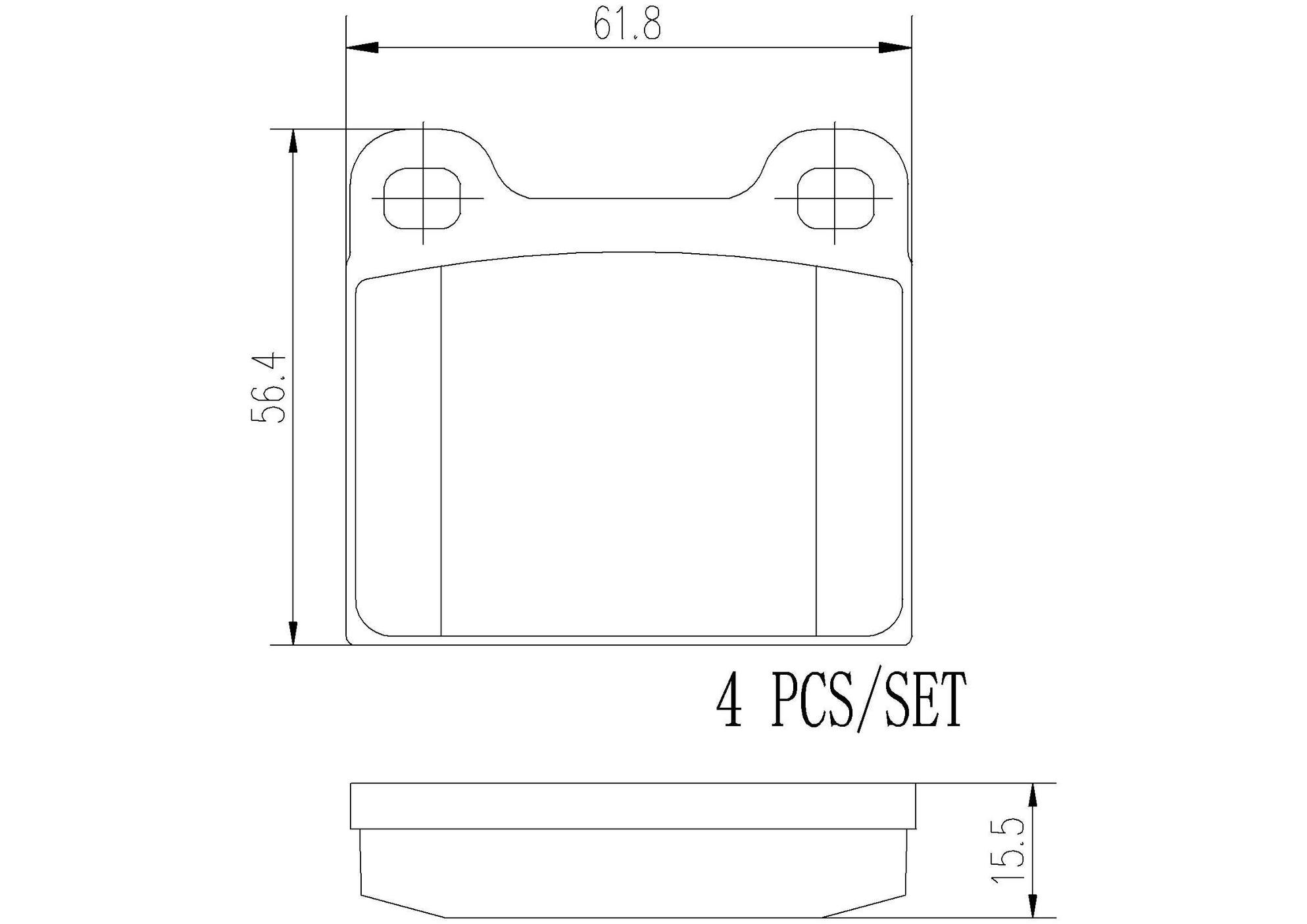 Mercedes Disc Brake Pad Set - Rear (Ceramic) 0014209320 Brembo