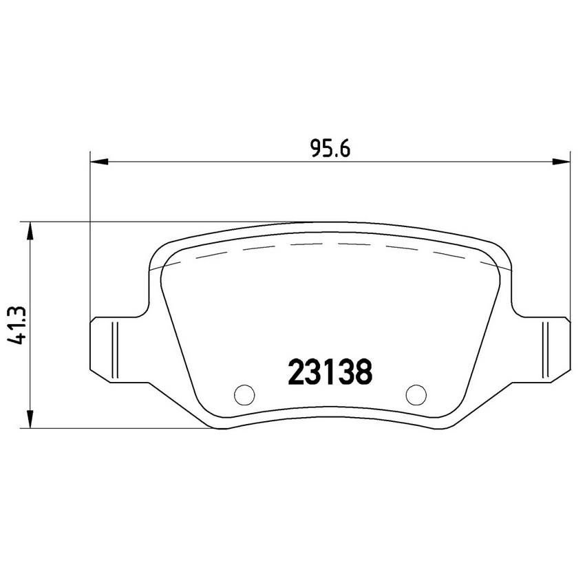 Mercedes Disc Brake Pad Set - Rear (Low-Met) 1694201120 Brembo