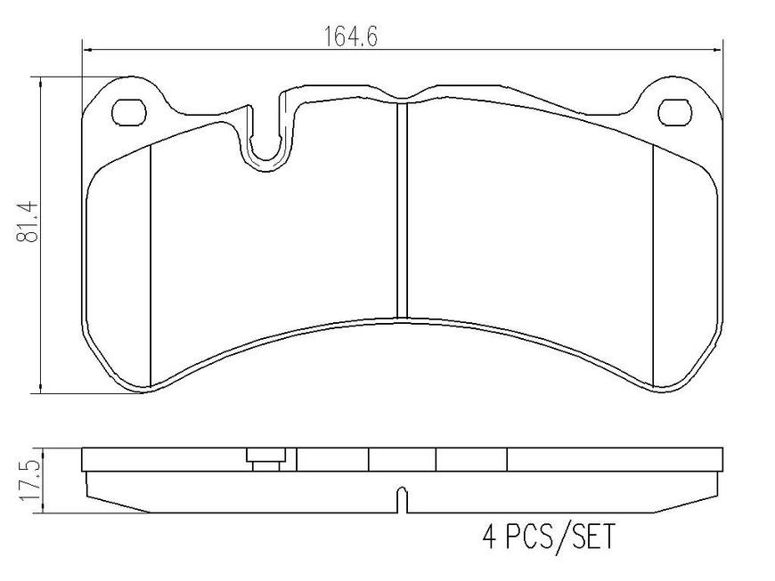 Mercedes Disc Brake Pad Set - Front (Ceramic) 005420392041 Brembo