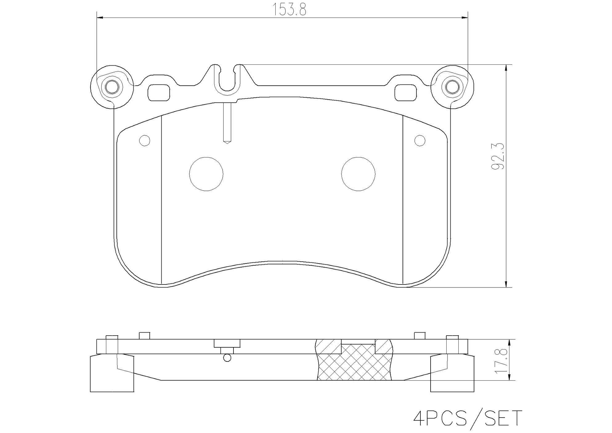 Mercedes Disc Brake Pad Set - Front (Ceramic) 0074209920 Brembo