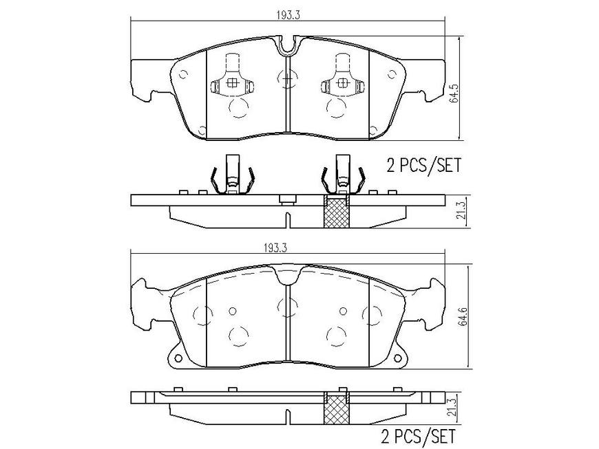 Mercedes Disc Brake Pad and Rotor Kit - Front (330mm) (Ceramic) Brembo