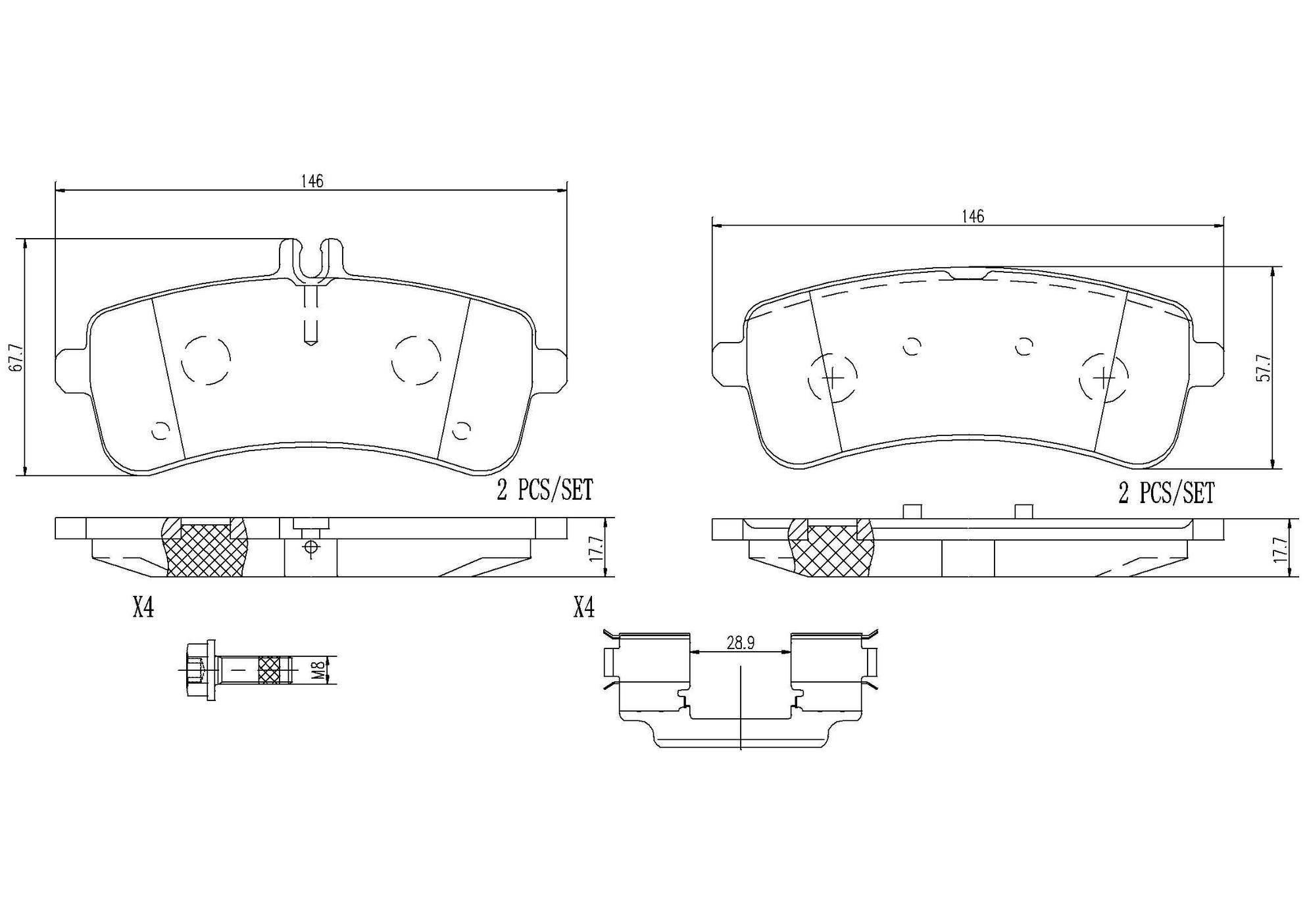 Mercedes Disc Brake Pad and Rotor Kit – Rear (360mm) (Ceramic) Brembo ...