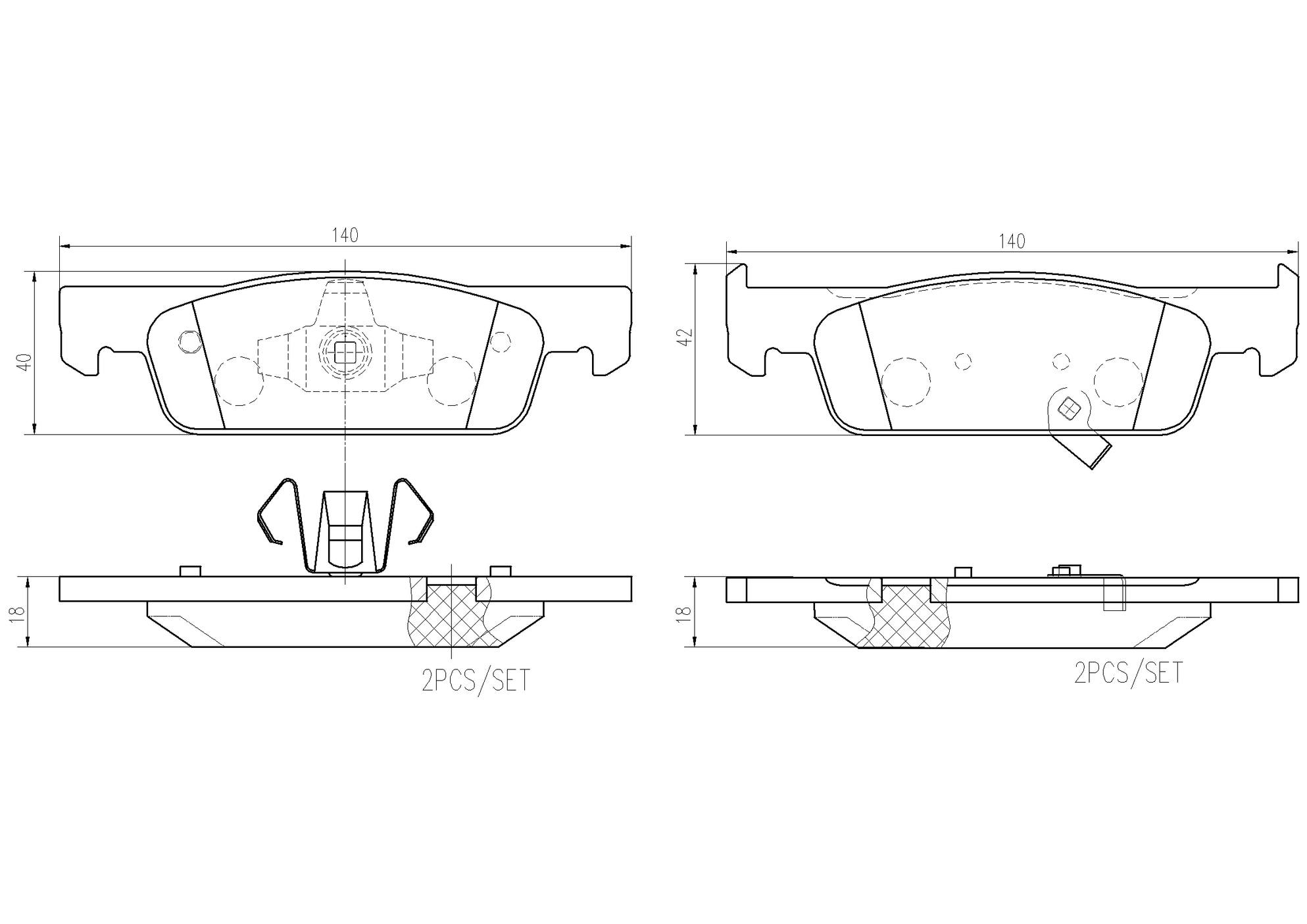 Smart Disc Brake Pad Set - Front (Ceramic) 4534211100 Brembo