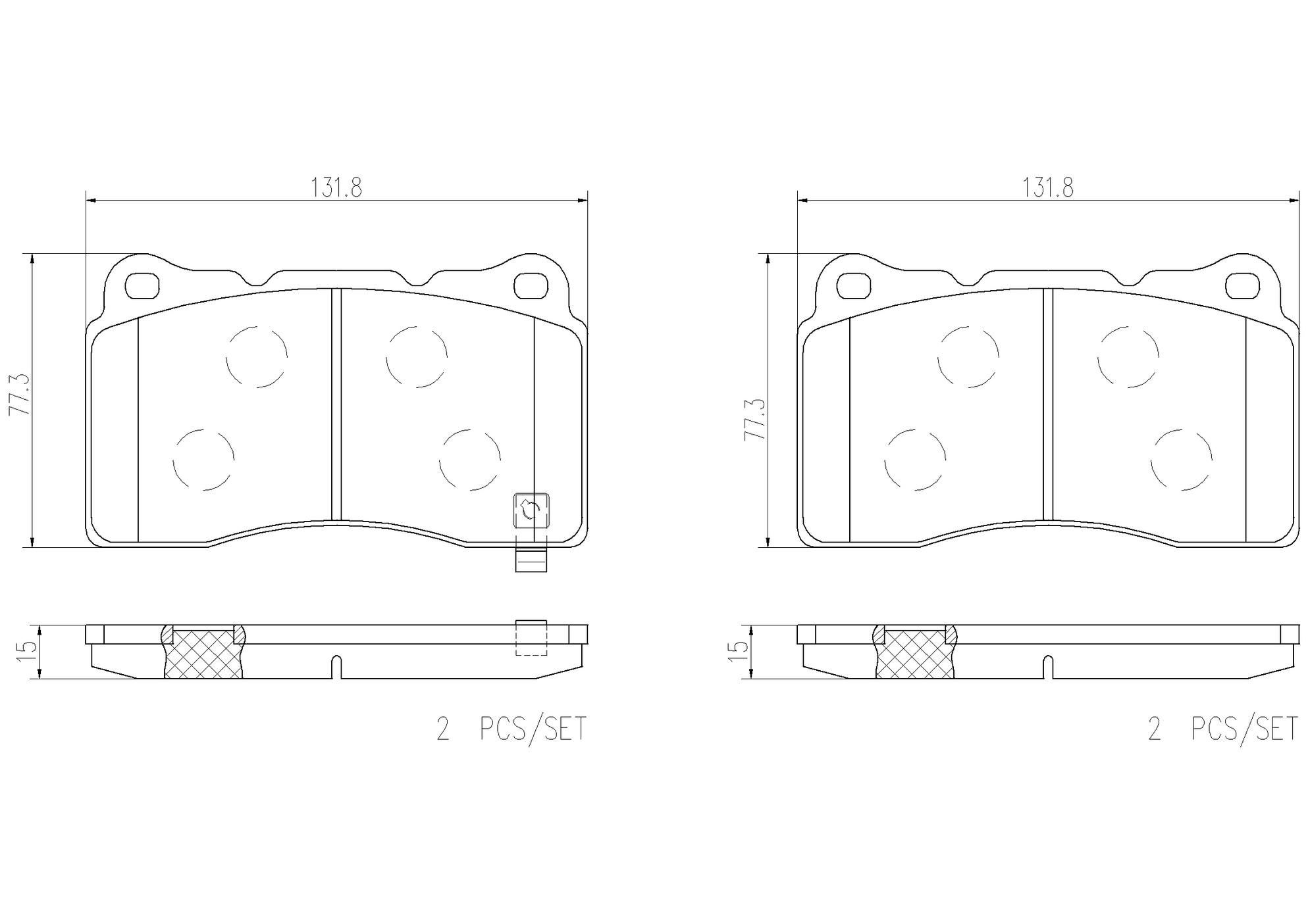 Subaru Disc Brake Pad and Rotor Kit - Front (326mm) (Ceramic) (Xtra) Brembo