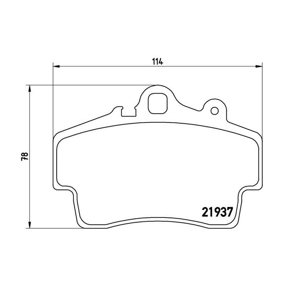 Porsche Disc Brake Pad Set - Front (Low-Met) 98735193903 Brembo