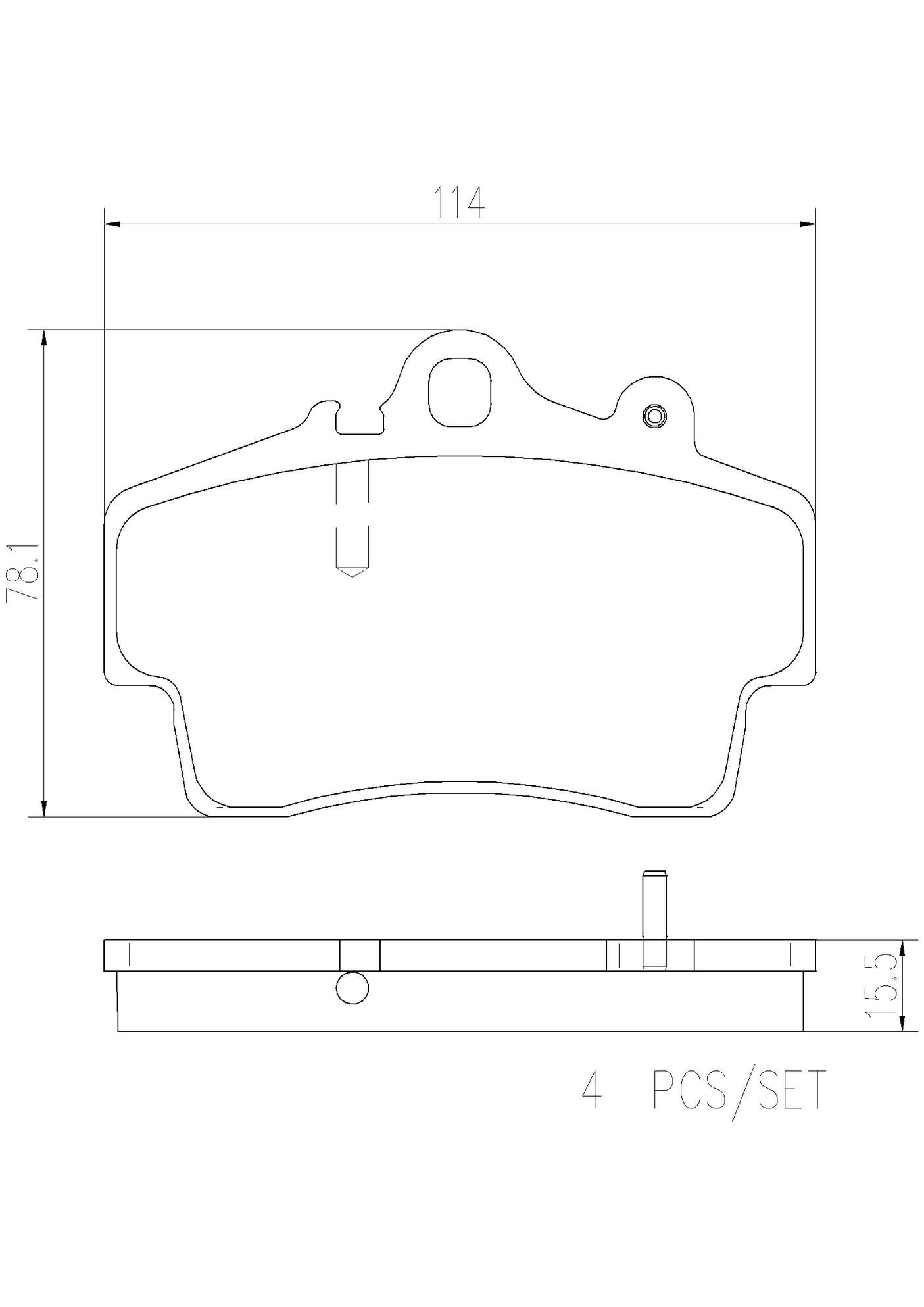 Porsche Disc Brake Pad Set - Front (Ceramic) 98735193903 Brembo