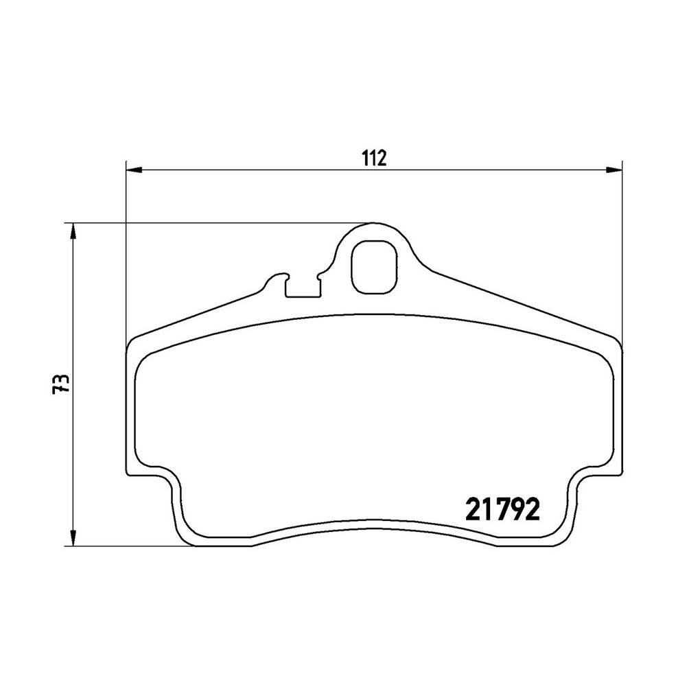 Porsche Disc Brake Pad Set - Rear (Low-Met) 99635293903 Brembo
