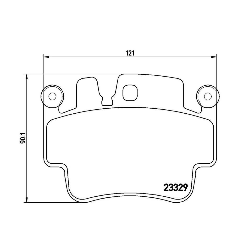 Porsche Disc Brake Pad Set (Low-Met) 99635294930 Brembo