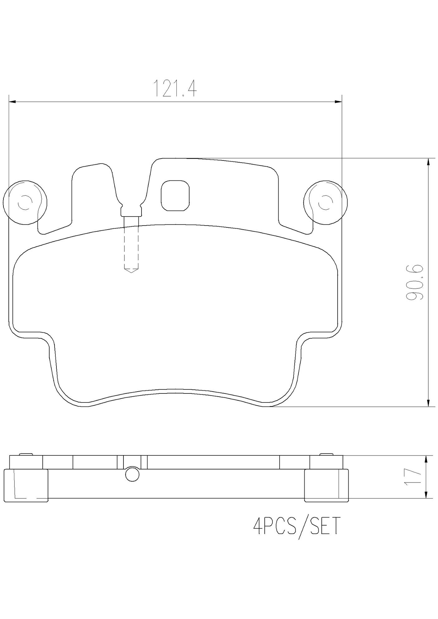 Porsche Disc Brake Pad Set (Ceramic) 99635294930 Brembo