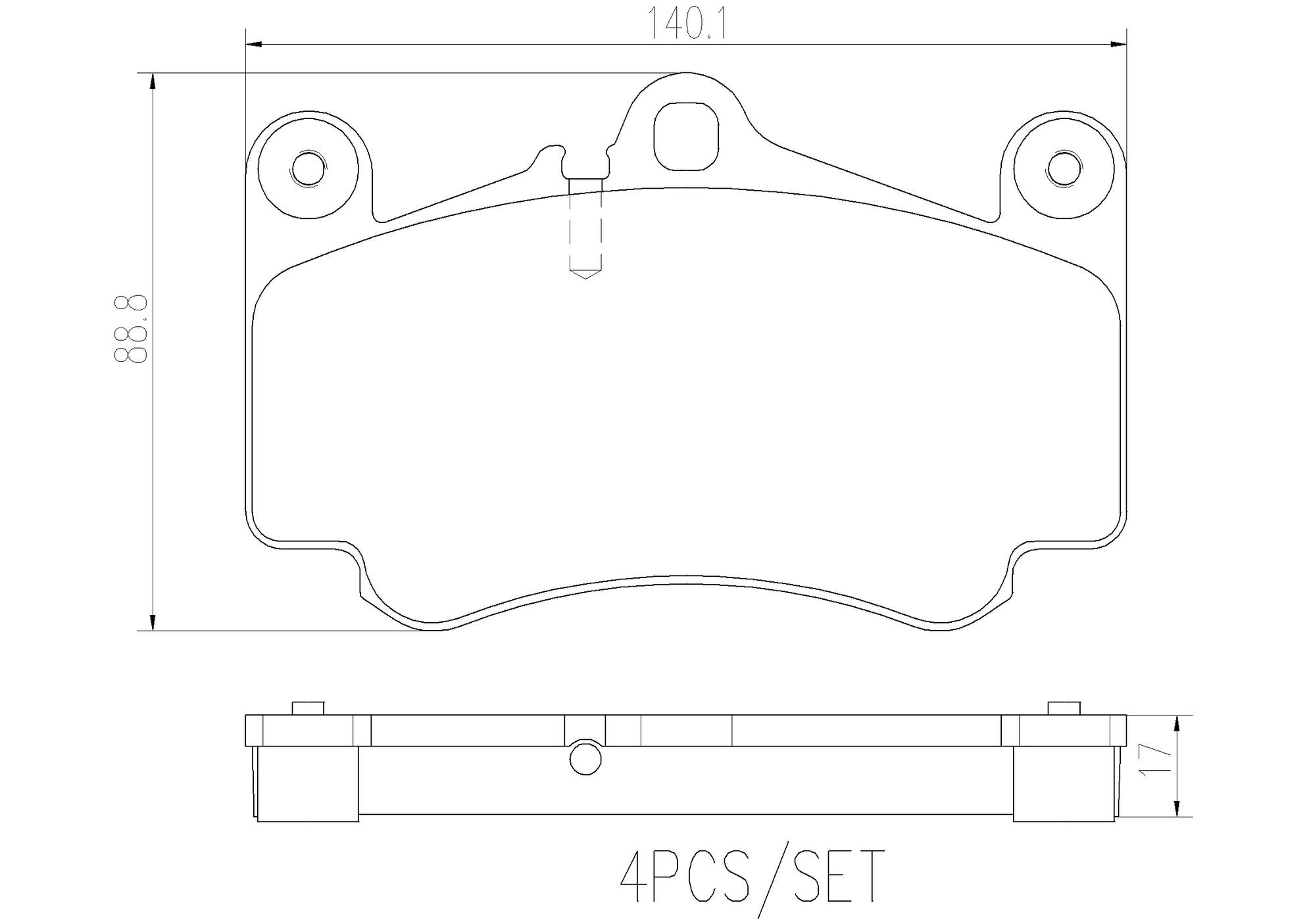 Porsche Disc Brake Pad Set - Front (Ceramic) 99735194902 Brembo