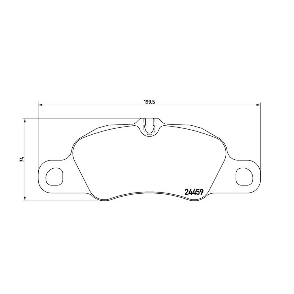 Porsche Disc Brake Pad Set - Front (Low-Met) 99735193819 Brembo