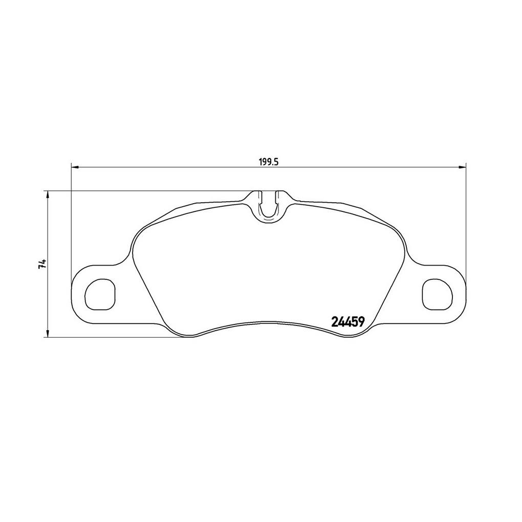 Porsche Disc Brake Pad Set - Front (Low-Met) 99735193820 Brembo