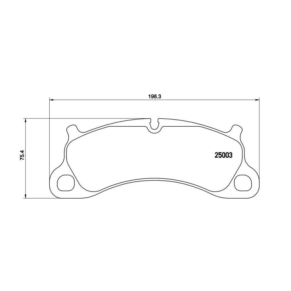 Porsche Disc Brake Pad Set - Front (Low-Met) 99135194903 Brembo