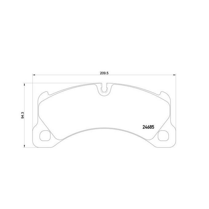 Porsche Disc Brake Pad and Rotor Kit - Front (350mm) (Low-Met) Brembo