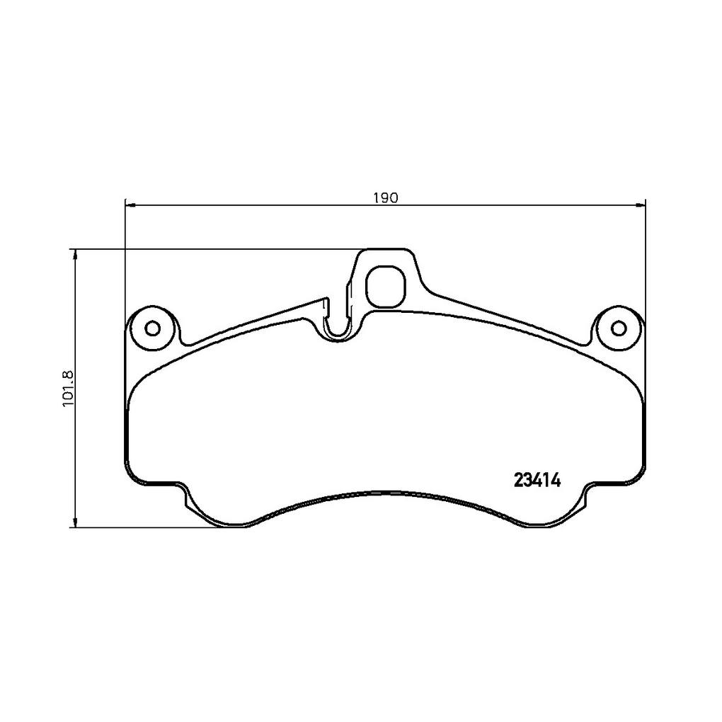 Porsche Disc Brake Pad Set - Front (Low-Met) 99735194890 Brembo