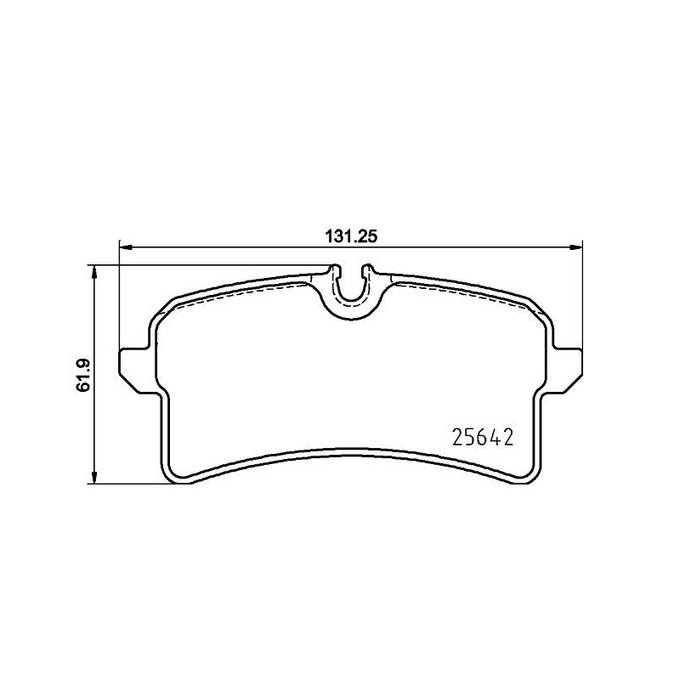 Porsche Disc Brake Pad Set - Rear (Low-Met) 95B698451B Brembo