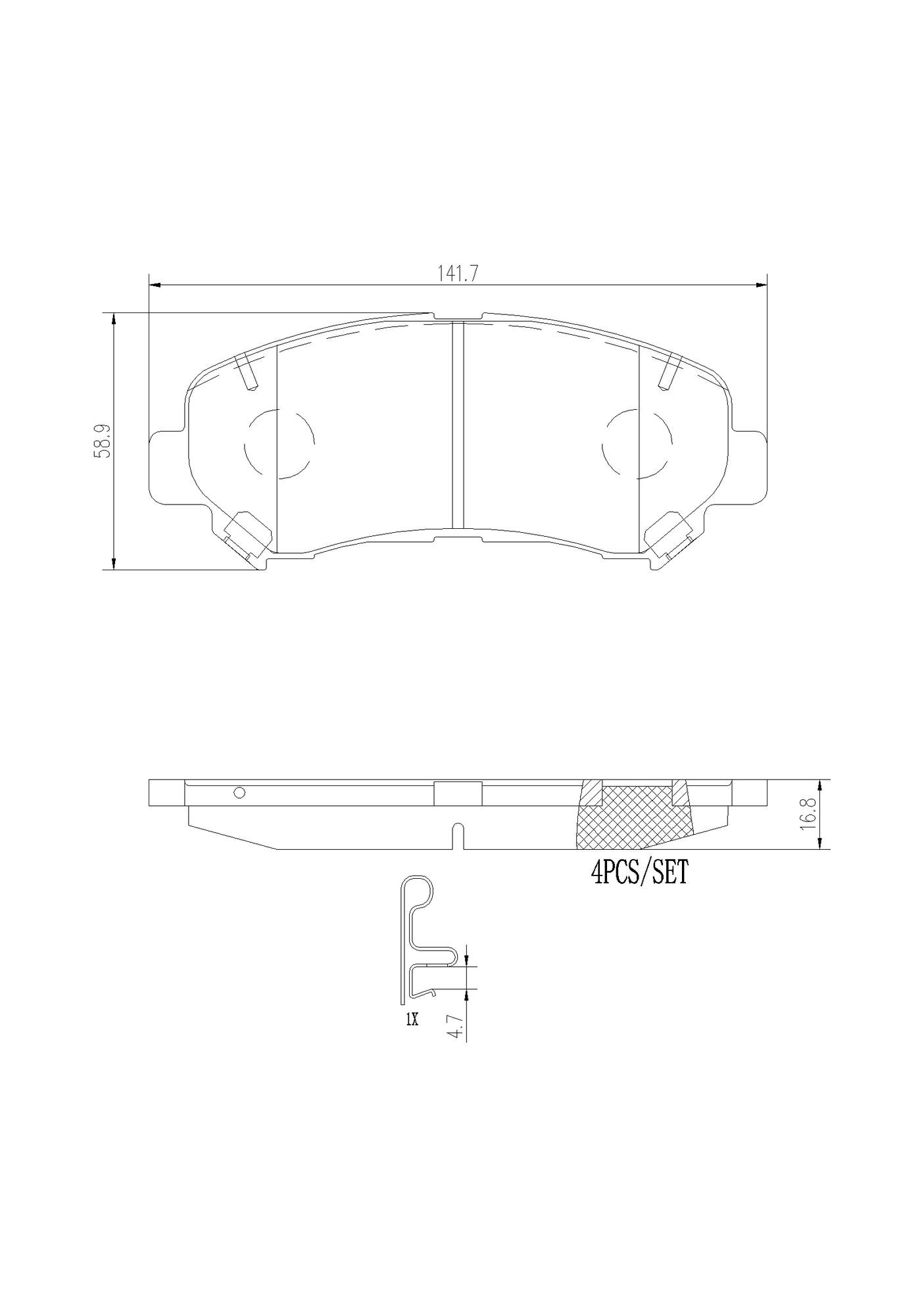 Nissan Suzuki Disc Brake Pad Set - Front (Ceramic) D1M60JE00A Brembo