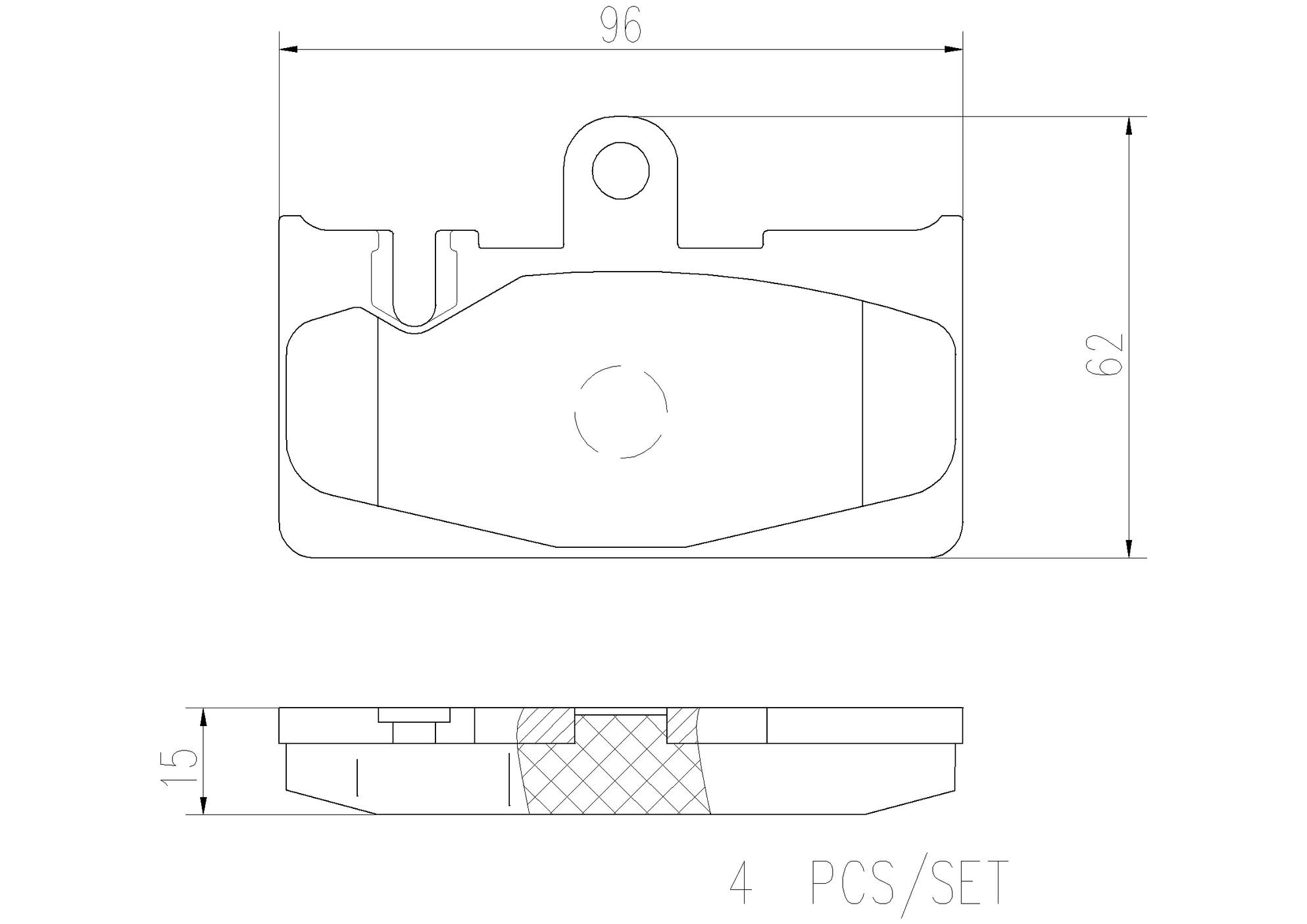 Lexus Disc Brake Pad Set - Rear (Ceramic) 0446650091 Brembo