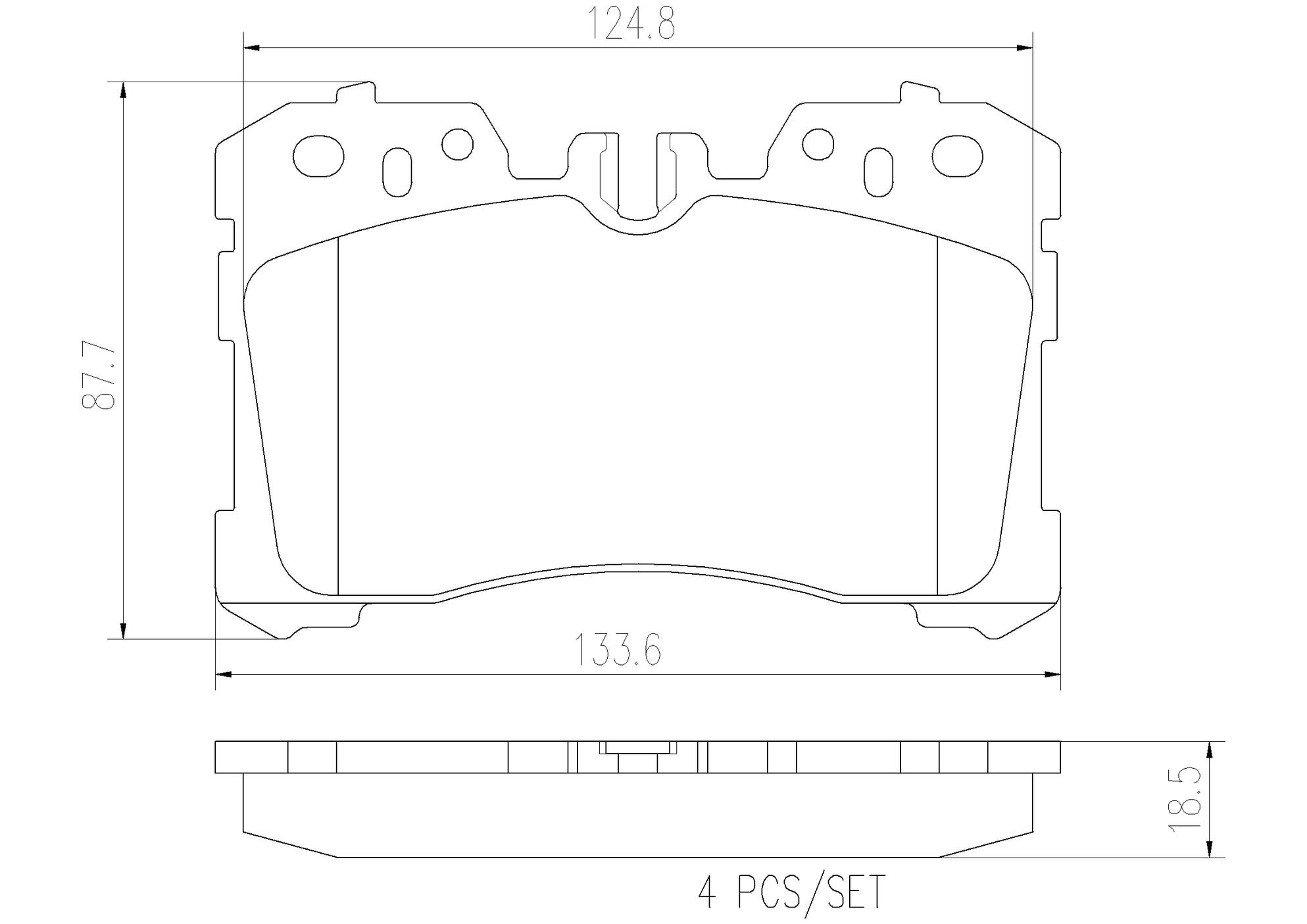 Lexus Disc Brake Pad Set - Front (Ceramic) 044650W110 Brembo