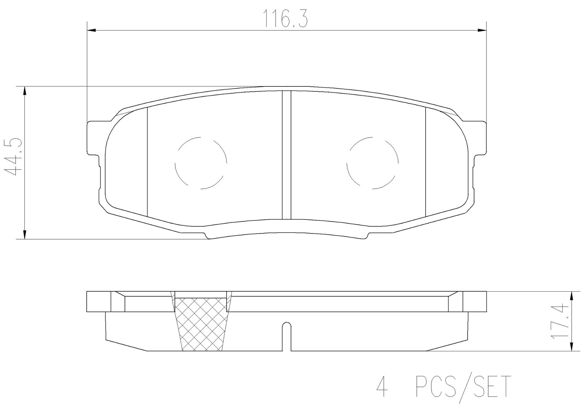 Toyota Lexus Disc Brake Pad Set - Rear (Ceramic) 044660C010 Brembo