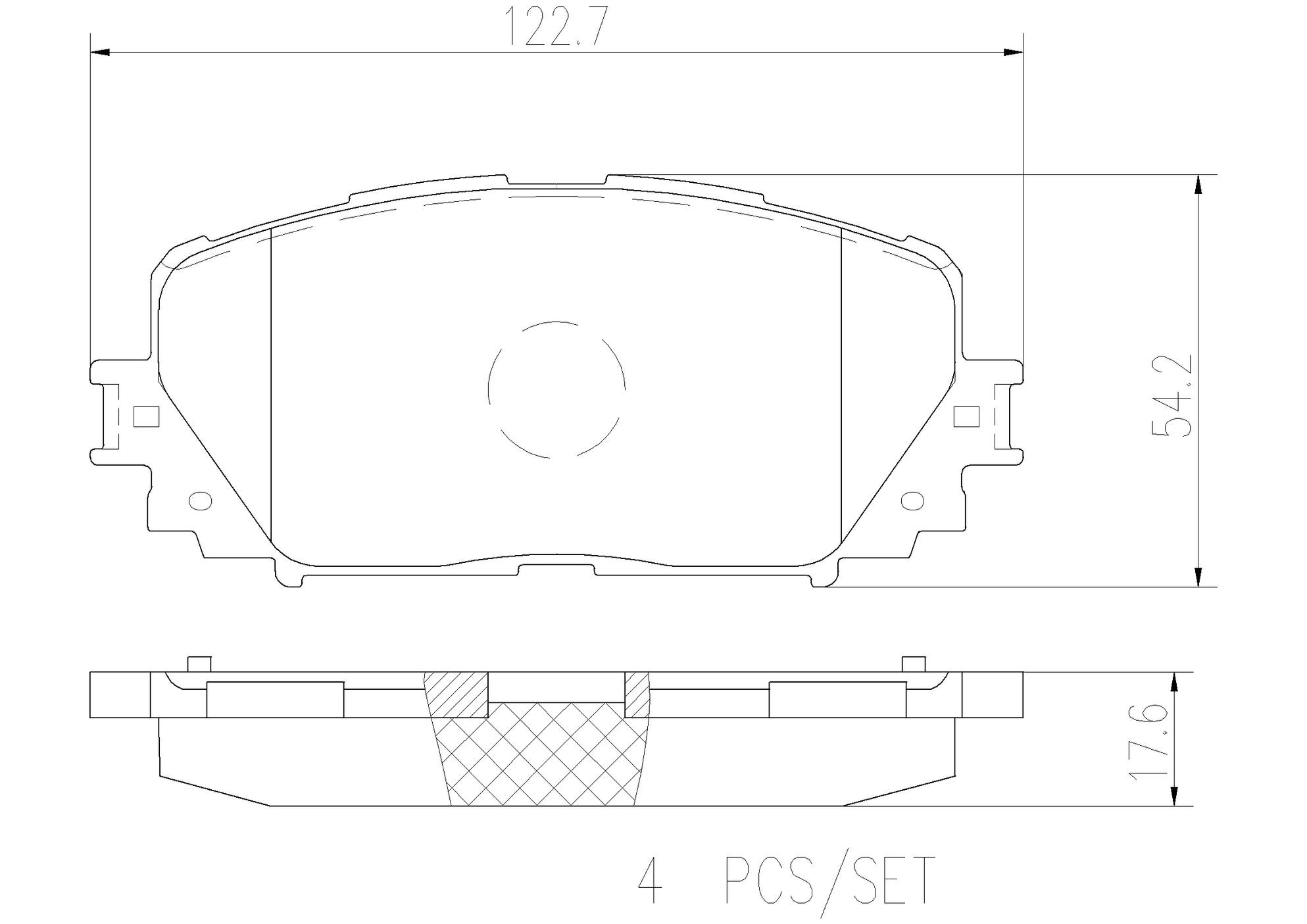 Toyota Disc Brake Pad Set - Front (Ceramic) 0446552310 Brembo