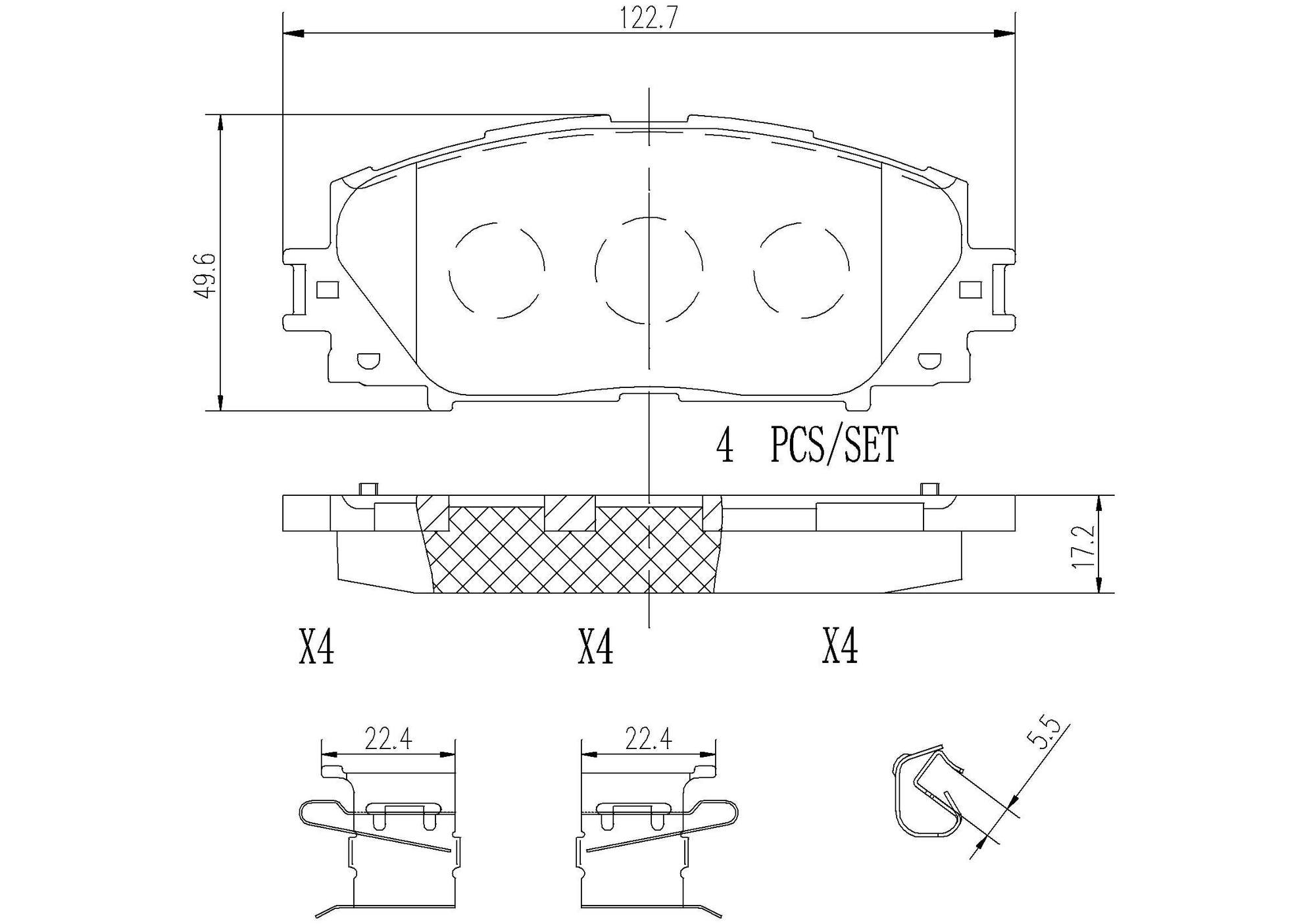 Kit Pastiglie Freni Brembo P85141