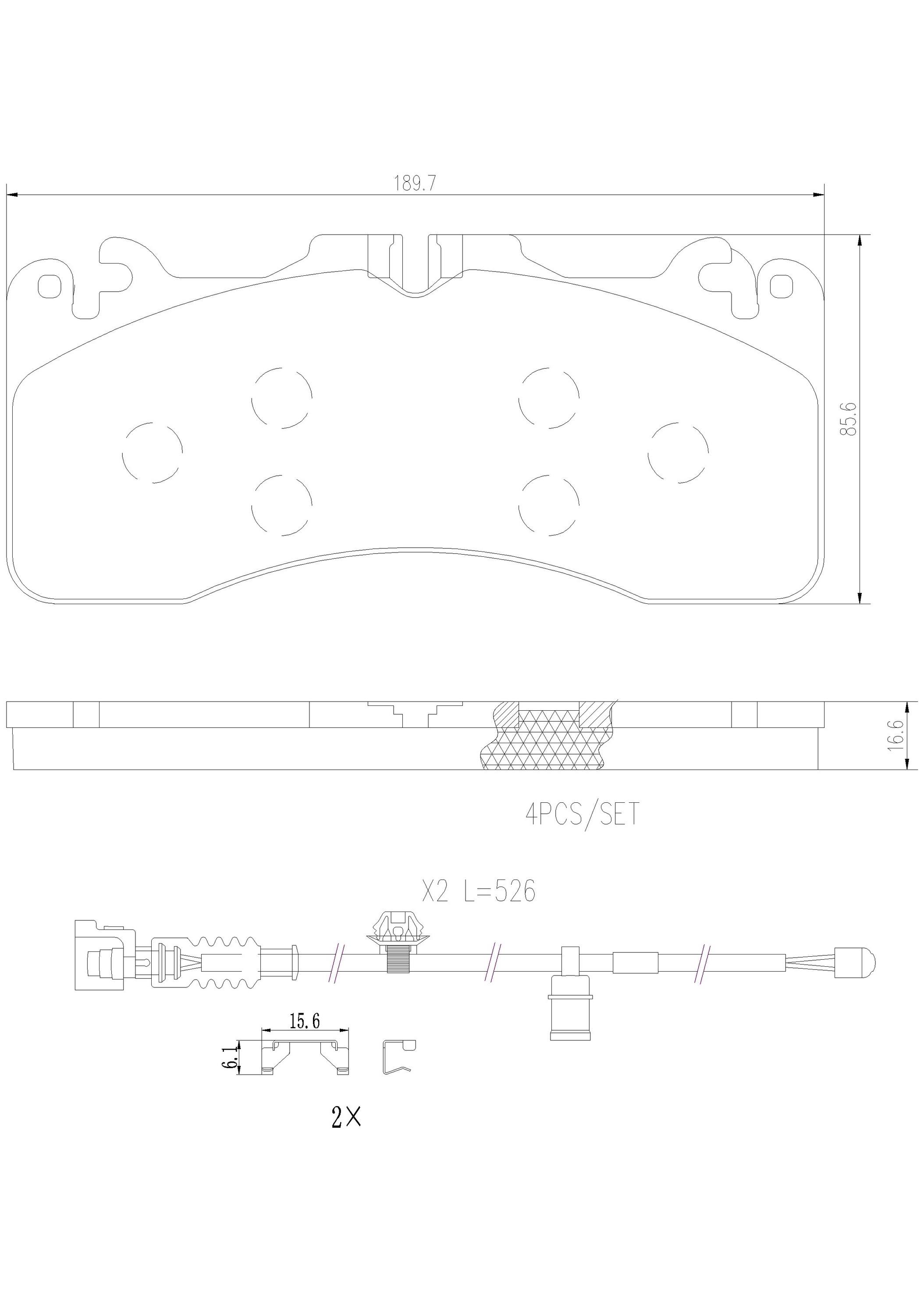 Lexus Disc Brake Pad Set - Front (Ceramic) 044650W191 Brembo