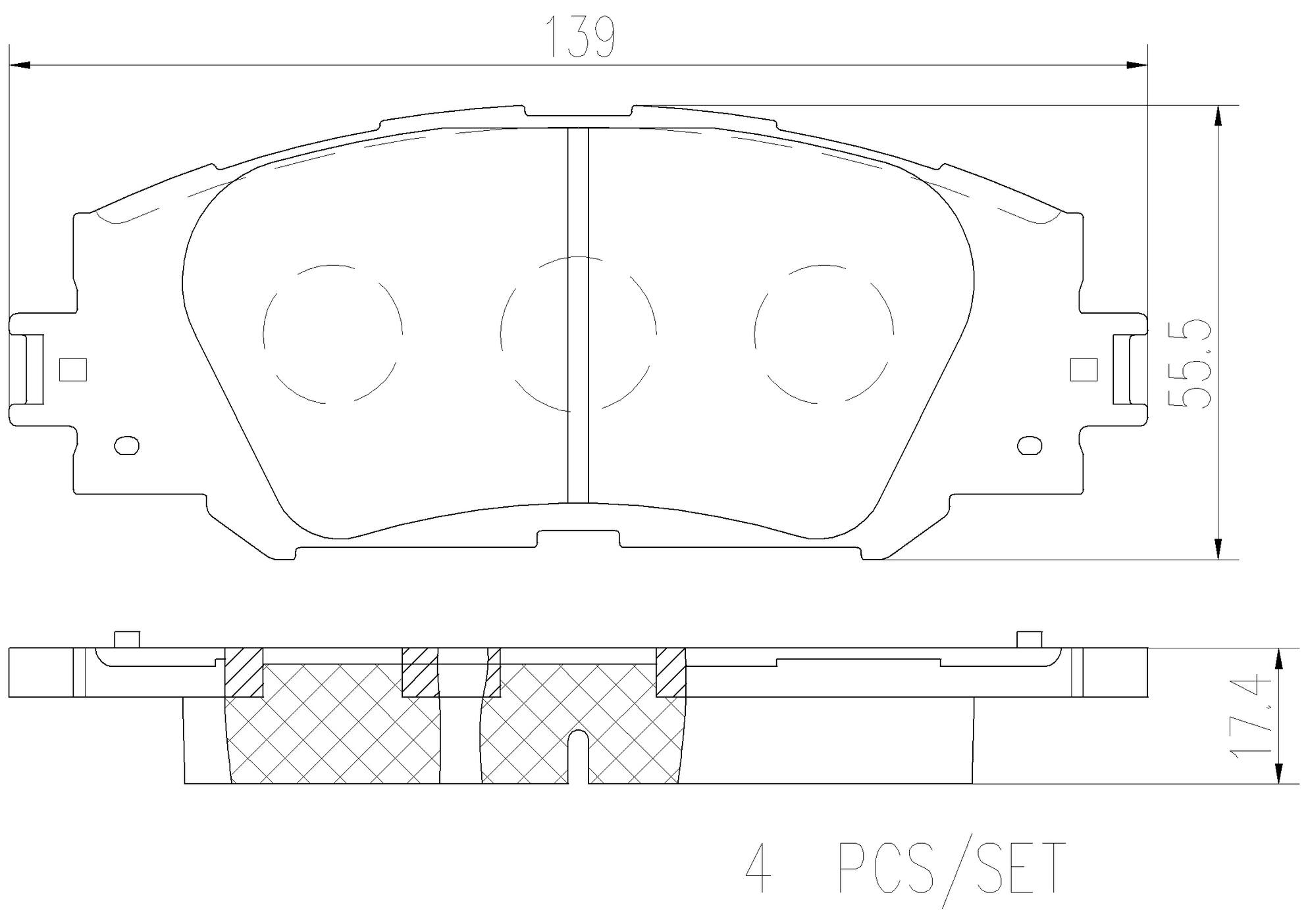 Toyota Disc Brake Pad Set - Front (Ceramic) 446502410 Brembo