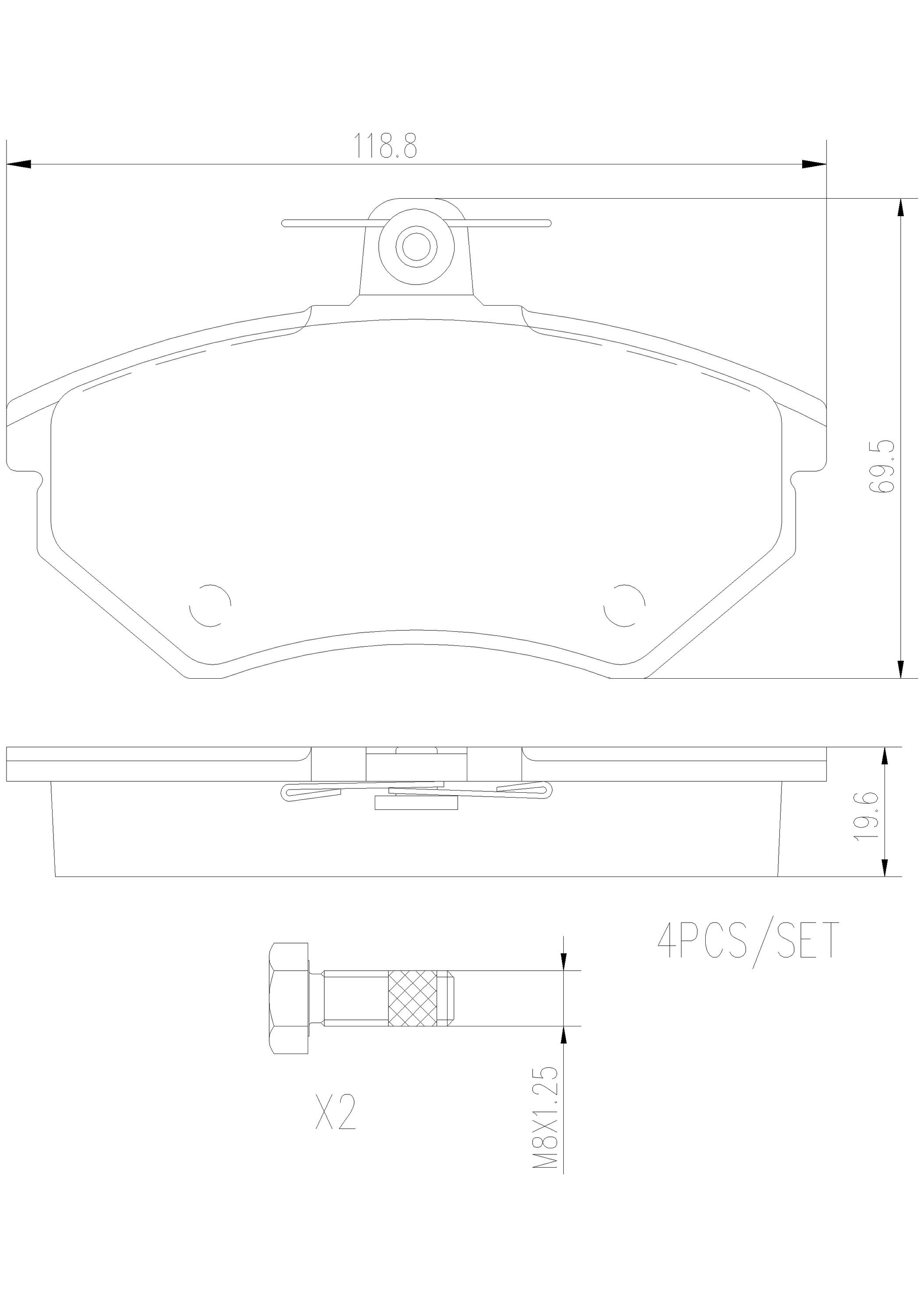 Audi Volkswagen Disc Brake Pad Set - Front (Ceramic) 8A0698151B Brembo