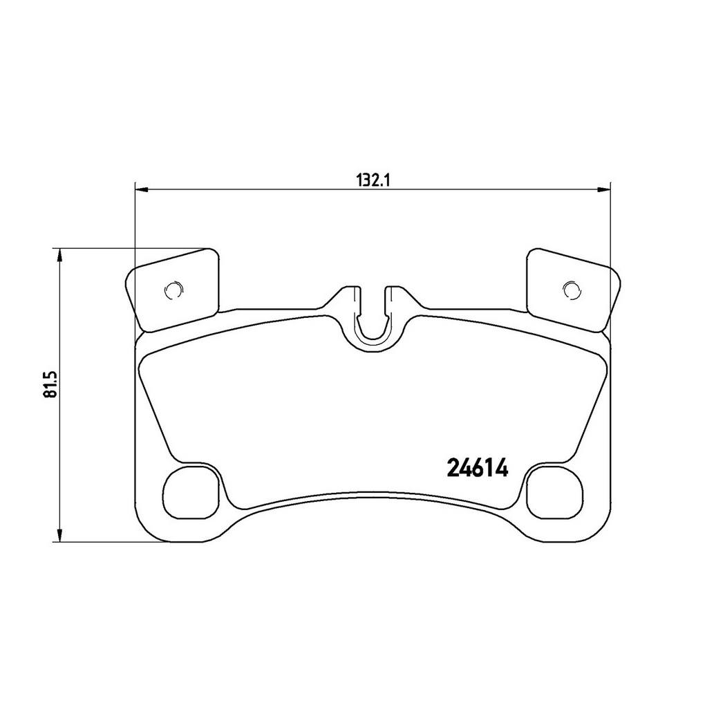 Porsche Disc Brake Pad Set - Rear (Low-Met) 95535293964 Brembo