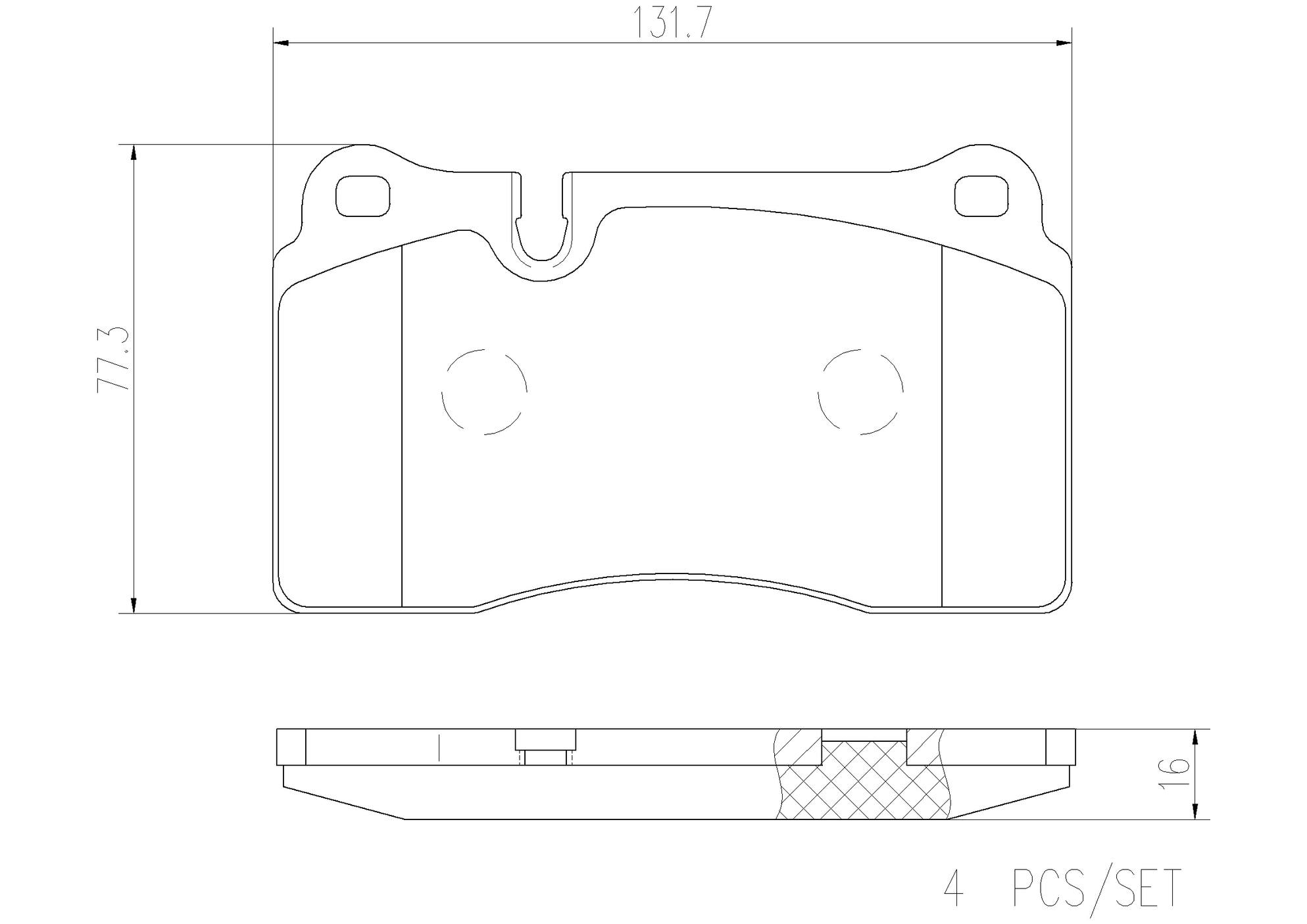 Audi Disc Brake Pad Set - Front (Ceramic) 8J0698151K Brembo