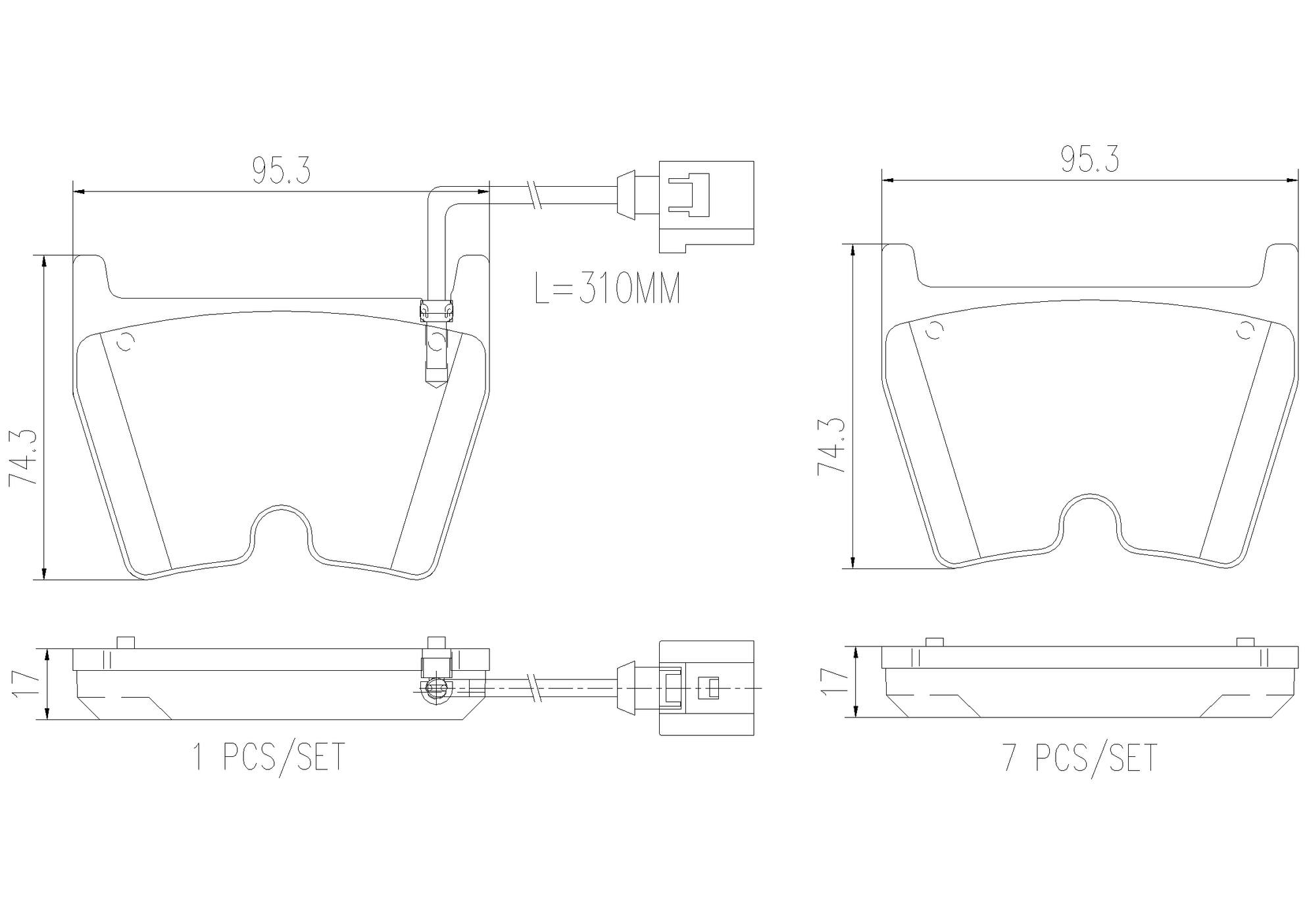 Audi Disc Brake Pad Set - Front (Ceramic) 8V0698151M Brembo