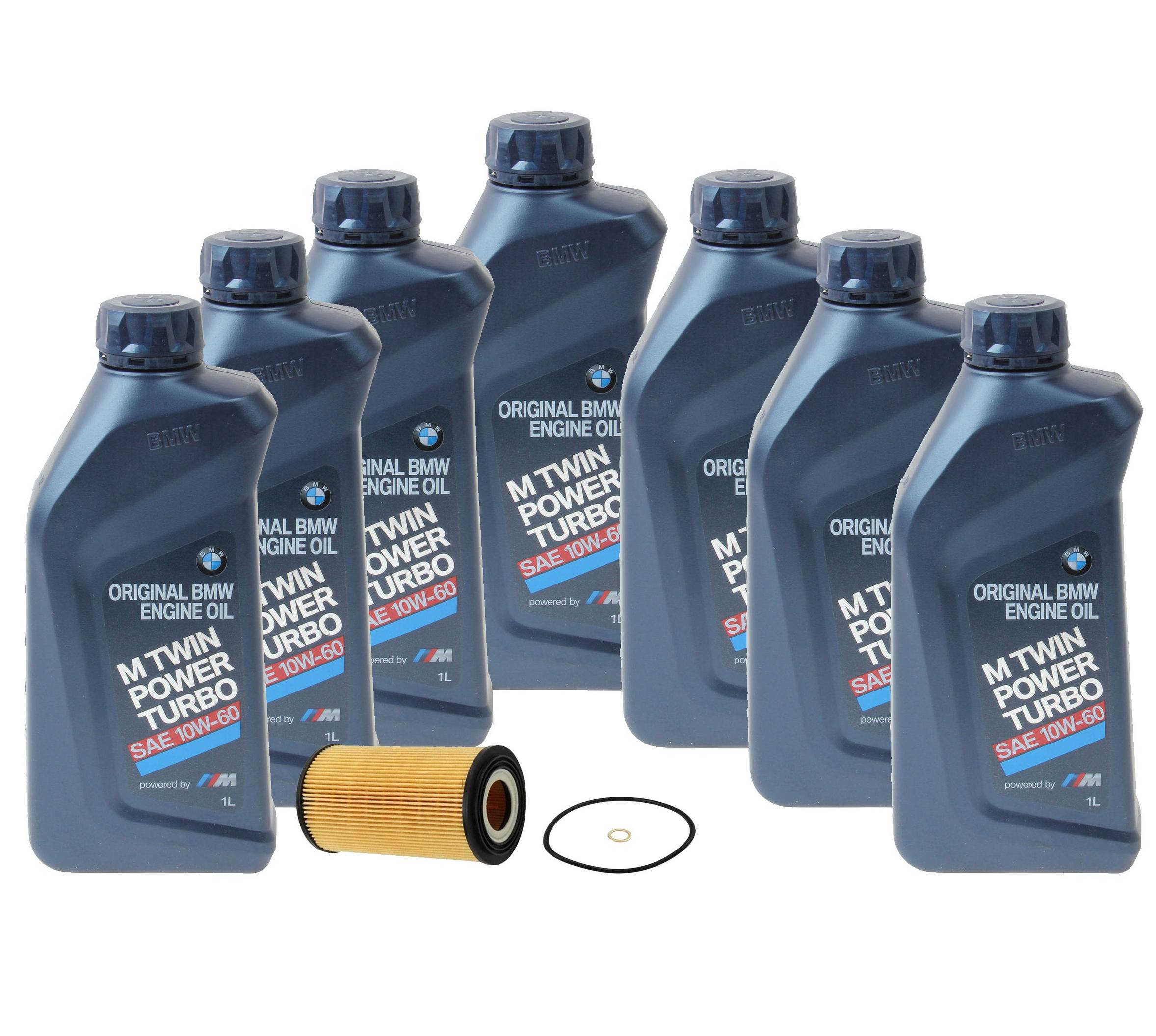 Genuine BMW Engine Oil Change Kit - (10W-60) 83212365944