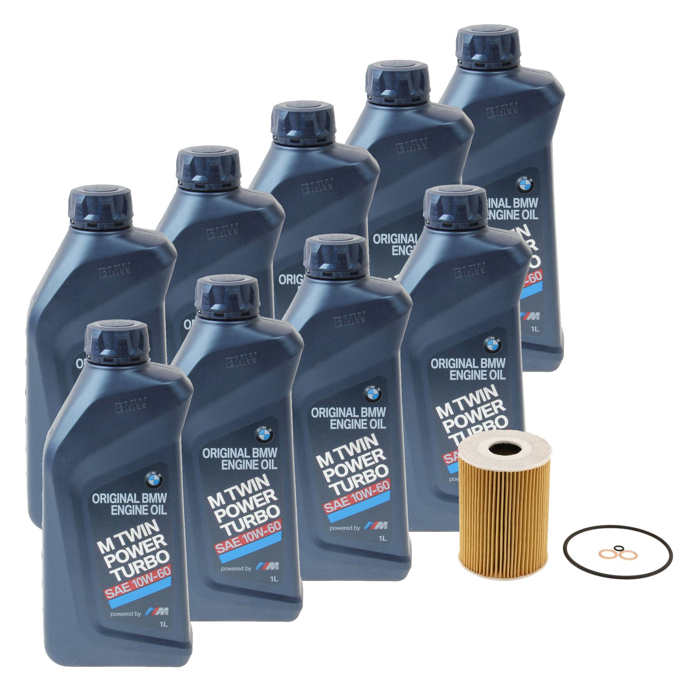 Genuine BMW Engine Oil Change Kit - (10W-60) 83212365944