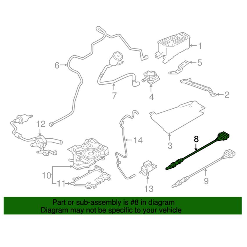 VW Oxygen Sensor – Rear Genuine VW/Audi 04E906262FN