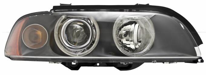 BMW Headlight Assembly - Passenger Side (Xenon) (w/ Clear Turnsignal) 63126912440 - Hella 008052121