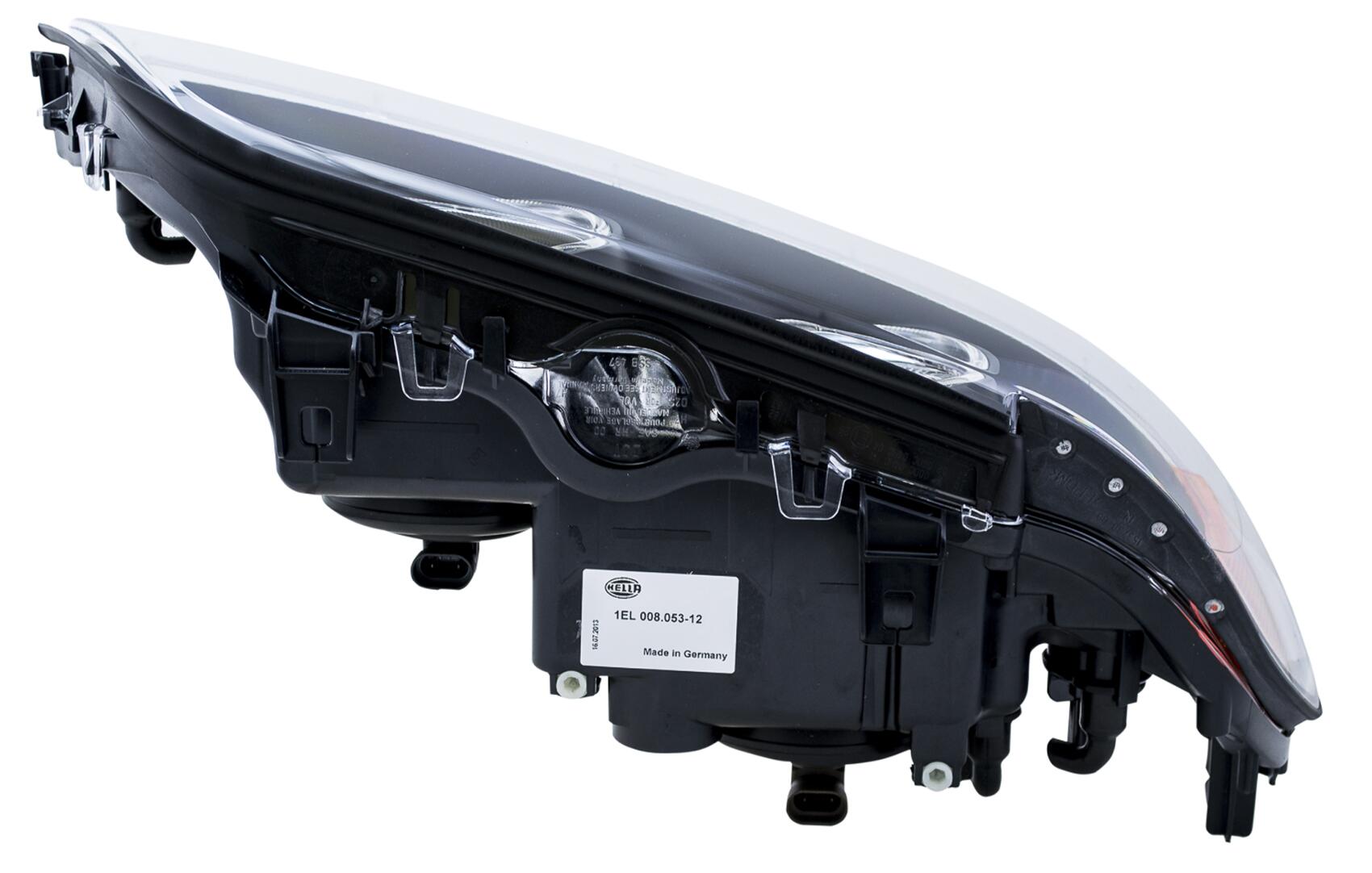 BMW Headlight Assembly - Driver Side (Halogen) (w/ Clear Turnsignal) 63126902517 - Hella 008053111