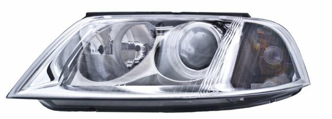 VW Headlight Assembly - Driver Side (Halogen) 3B0941015AQ - Hella 008350051