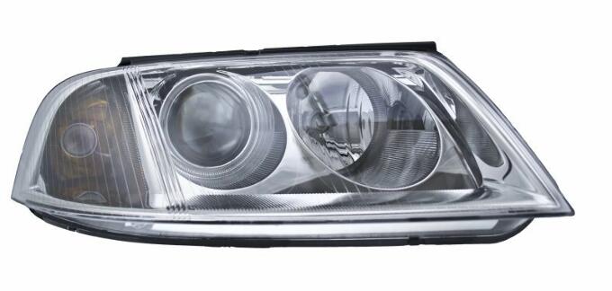 VW Headlight Assembly - Passenger Side (Halogen) 3B0941016AQ - Hella 008350061