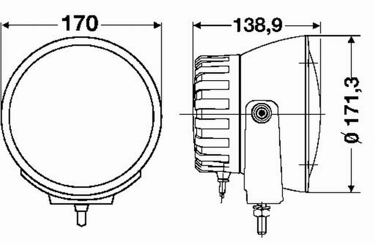 Rallye Compact Driving Lamp (4000i) (Xenon) - Hella 009094331