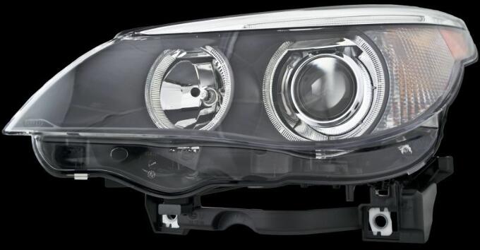 BMW Headlight Assembly - Driver Side (Xenon) 63127160197 - Hella 163083005