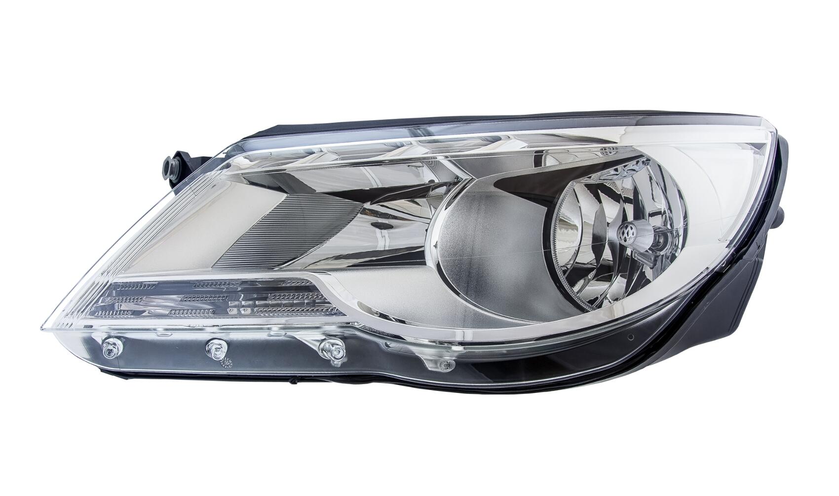 VW Headlight Assembly - Driver Side (Halogen) 5N1941031AC - Hella 247038251