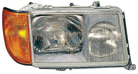 Mercedes Headlight Assembly - Passenger Side (Halogen) (w/ Turnsignal) 1248209059 - Hella 354221041