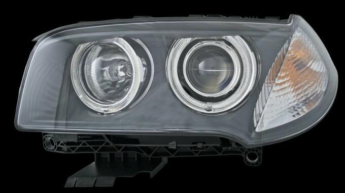 BMW Headlight Assembly - Driver Side (Xenon) (Adaptive) 63123456045 - Hella 354415111