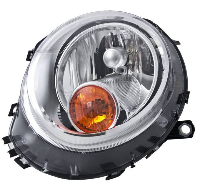 Mini Headlight Assembly - Driver Side (Halogen) 63122751869 - Hella 354477251