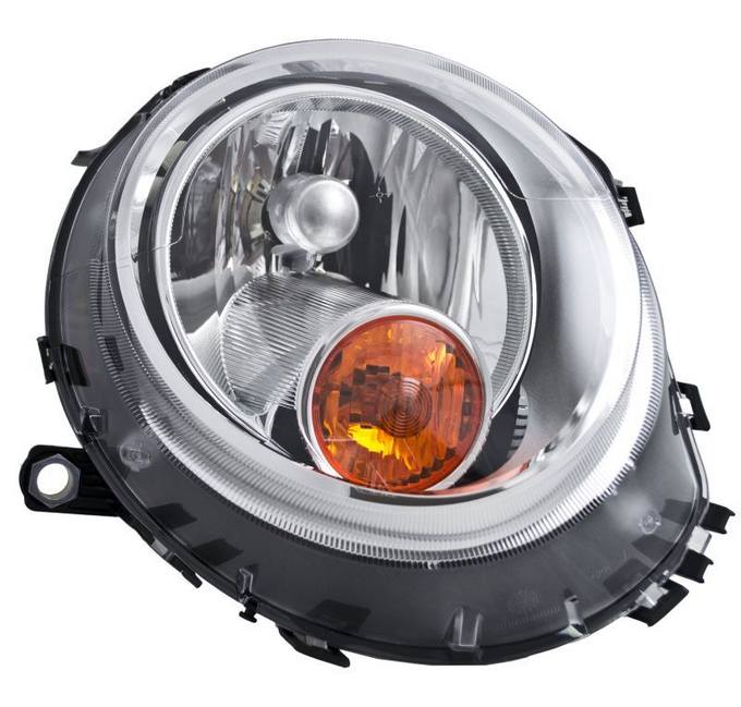 Mini Headlight Assembly - Passenger Side (Halogen) 63122751870 - Hella 354477261