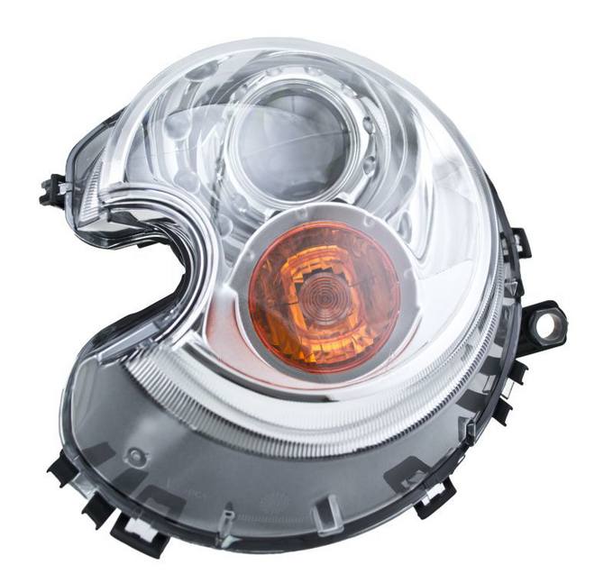 Mini Headlight Assembly - Driver Side (Xenon) 63127270023 - Hella 354477291